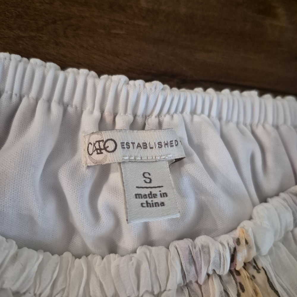 Cato Butterfly Print Ruffle Blouse - Picture 5 of 5